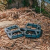 Dviračių platforminiai pedalai FUNN Taipan, juodi