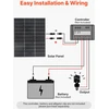 VEVOR 2 vnt. 100W bifacialiniai saulės moduliai