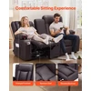 VEVOR Dviejų vietų atlošiama sofa su centriniu console