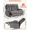 VEVOR Elektrinė dvivietė sofa su masažu ir USB