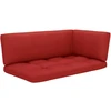 Lauko baldų komplektas Dvivietė sofa iš palečių su pagalvėlėmis, impregnuota pušis