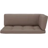 Dvivietė sofa iš palečių su pagalvėlėmis, impregnuota pušis