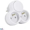 Bemko Dvivietis lizdo adapteris, max 3500W, su jungikliu