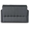 Mebel Elite MEBELELITE VERO 2 dvivietis fotelis-lova, 195 × 112 cm, pilkas