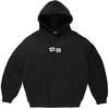 Džemperis su gobtuvu Prosto Crack Box Logo, juodas