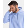 Džemperis su gobtuvu unisex levandų spalvos