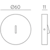 EASY LINK sistemos apdailos elementas su jungikliu, baltas, K1002148B