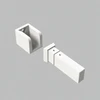 EASY LINK sistemos bėgelio sieninis laikiklis, baltas, K1002343B