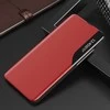 Hurtel Eco Leather View Elegant Flip su stoveliu Poco M4 Pro 5G dėklas telefonui raudonos spalvos