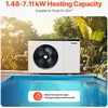 VEVOR Elektrinis baseino šilumos siurblys 1.48-7.11 kW