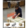 VEVOR Elektrinė juostavimo mašina, 2 x 4000 mAh baterijos