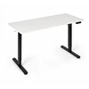 Elektrinis stalas 120x60 cm, reguliuojamo aukščio 72-118 cm, baltas stalviršis, ModernHome