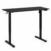 Elektrinis stalas 140x60 cm, reguliuojamo aukščio 72-118 cm, juodas, ModernHome