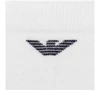 Emporio Armani Calza trumpų kojinių medvilninės baltos patogios 3 poros