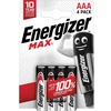 ENERGIZER Šarminės baterijos MAX AAA LR03, 4 vnt., Ekologiška pakuotė
