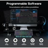 Epomaker AJAZZ AK820 V2 belaidė mechaninė klaviatūra, 75%, RGB, QWERTY, Hot-Swap, juoda