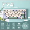 Epomaker F75 75% mechaninė belaidė klaviatūra su RGB apšvietimu ir Hot-Swap, žalia