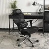 Ergonominė sukamoji biuro kėdė NINO, juoda