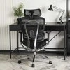 Ergonominė sukamoji biuro kėdė NINO, juoda
