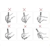 Ergonominis pieštuko laikiklis vaikams – 3 vnt. rinkinys