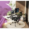 Ergonomiškas „Spacetronik LUMBO 44“ pilkas fotelis