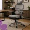 Ergonomiškas „Spacetronik LUMBO 44“ pilkas fotelis