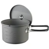 ESBIT Cookset with alcohol burner Stiklinis indelis 1,5 L Aliuminis, Juoda