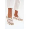 Espadrilės baltos spalvos su nėriniais ir tinkleliu moterims Faylira