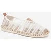 Espadrilės baltos spalvos su nėriniais ir tinkleliu moterims Faylira