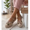 Espadrilės moterims „Lucille“ su siuvinėtomis gėlėmis, rožinės