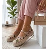 Espadrilės moterims „Lucille“ su siuvinėtomis gėlėmis, rožinės