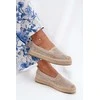 Espadrilės moterims smėlio spalvos su platforma