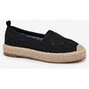 Espadrilės moterims su platforma juodos Vinceza
