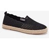 Espadrilės moterims su pynimu juodos Vinceza