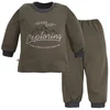 EWA 954743 Vaikiška berniukiška pižama Run&Fun“ khaki spalvos 122