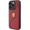 Ferrari FEHCP15LPTWR Apple iPhone 15 Pro 6.1″ red kietas dėklas Twist Metal Logo