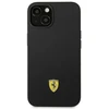 Ferrari FEHCP14MSIBBK Apple iPhone 14 Plus /15 Plus 6,7″ juodos spalvos kietas dėklas Silicone Metal Logo