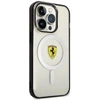 Ferrari FEHMP14LURKT Apple iPhone 14 Pro 6,1″ skaidrus kietas dėklas Outline Magsafe