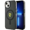 Ferrari FEHMP14SURKK Apple iPhone 14 / 15 / 13 6.1″ juodos spalvos kietas dėklas Translucent Magsafe