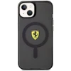 Ferrari FEHMP14SURKK Apple iPhone 14 / 15 / 13 6.1″ juodos spalvos kietas dėklas Translucent Magsafe