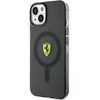 Ferrari FEHMP14SURKK Apple iPhone 14 / 15 / 13 6.1″ juodos spalvos kietas dėklas Translucent Magsafe