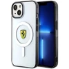 Ferrari FEHMP14SURKT Apple iPhone 14 / 15 / 13 6.1″ skaidrus kietas dėklas Outline Magsafe
