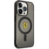 Ferrari FEHMP14XURKK Apple iPhone 14 Pro Max 6.7″ juodos spalvos kietas dėklas Translucent Magsafe