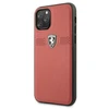Apple iPhone 11 Pro Ferrari dėklas Off Track odinis (FEOBAHCN58RE) raudonos spalvos