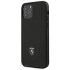 Ferrari FEOGOHCP12MBK Apple iPhone 12/12 Pro 6,1″ juodos spalvos kietas dėklas Off Track Perforated