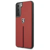 Ferrari FEOSIHCS21MRE S21+ G996 red kietas dėklas Off Track Leather Nylon Stripe