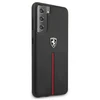 Ferrari FEOSIHCS21SBK S21 G991 juodos spalvos kietas dėklas Off Track Leather Nylon Stripe