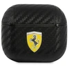 Ferrari FESA3CABK AirPods 3 dėklas juodos spalvos On Track PU Carbon