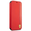Dėklas Ferrari FESAXFLBKP13SRE Apple iPhone 13 mini 5,4″ raudonos spalvos book On Track Carbon Stripe