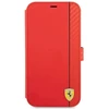 Dėklas Ferrari FESAXFLBKP13SRE Apple iPhone 13 mini 5,4″ raudonos spalvos book On Track Carbon Stripe